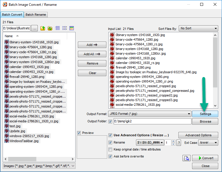 FastStone Batch Convert