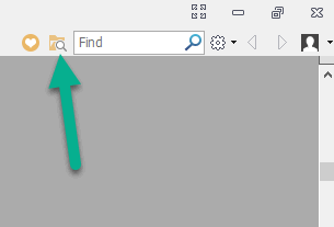 Foxit folder search button